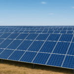 solar panel field